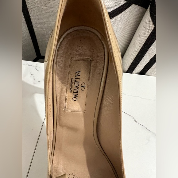 Valentino Garavani nude bow platform heels size 36.5 (gently used) - Picture 4 of 16